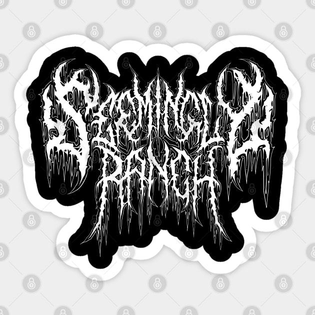 SEEMINGLY RANCH death metal logo Sticker by Brootal Branding